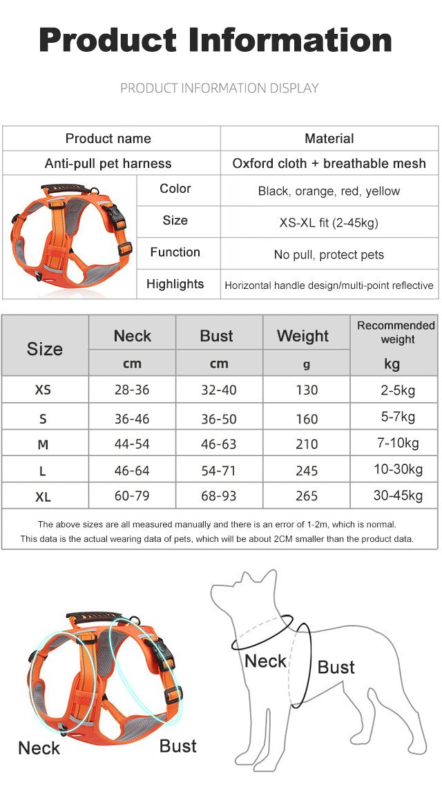 No Pull Dog Harness for Pets