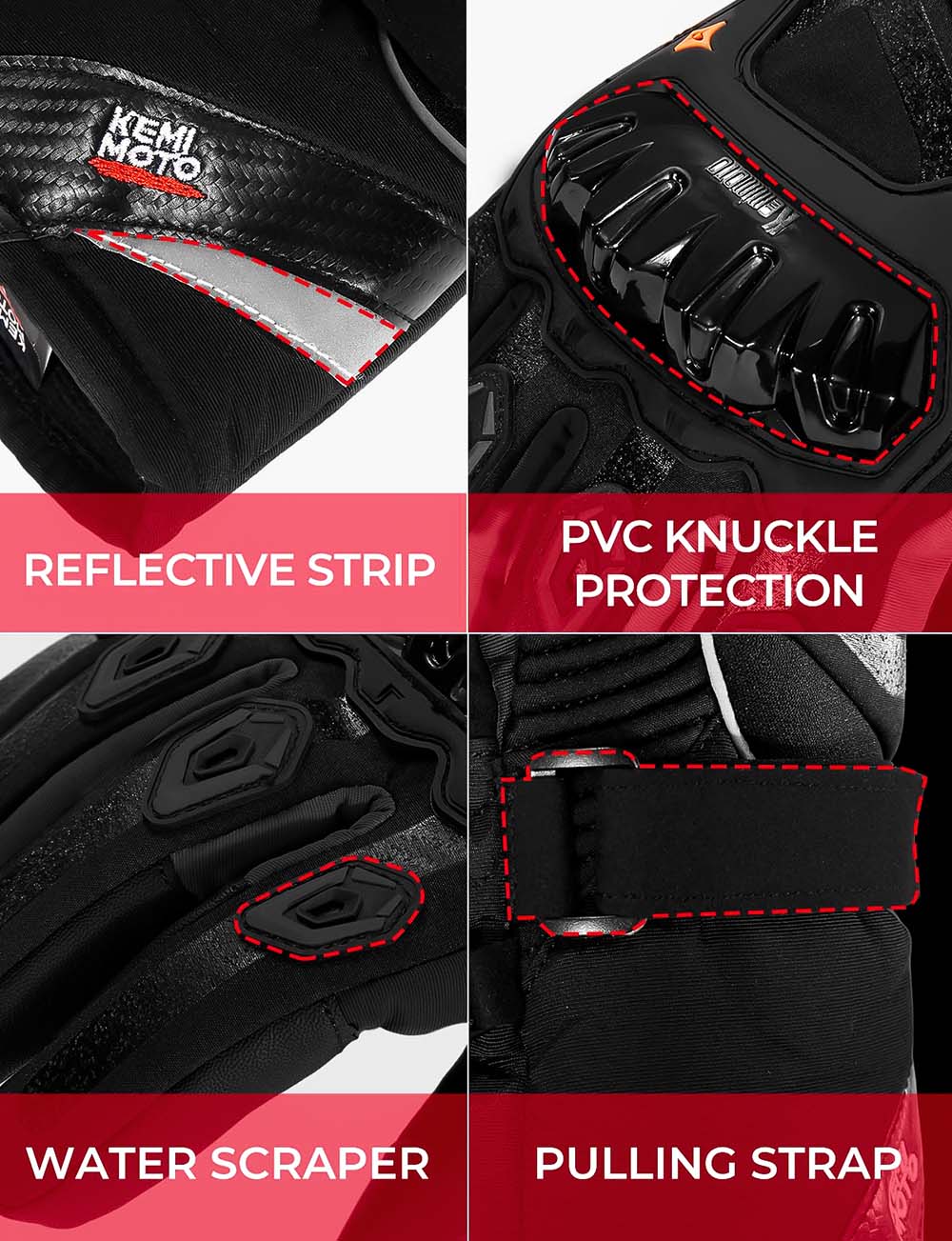 Winter Motorcycle Gloves - CE Certificate