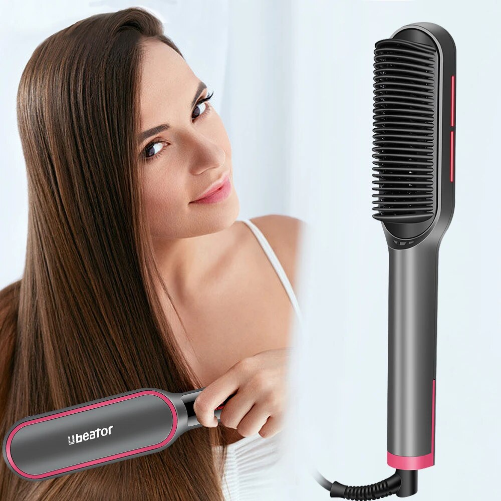 Negative Ion Hair Straightener Styling Comb