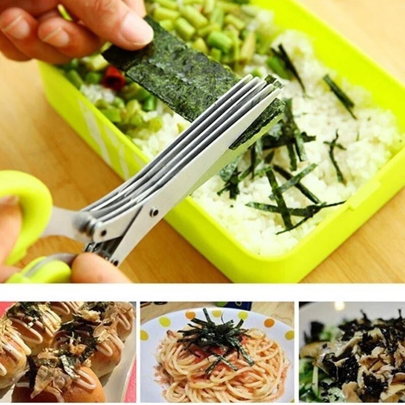 5Blade Kitchen Salad Scissors