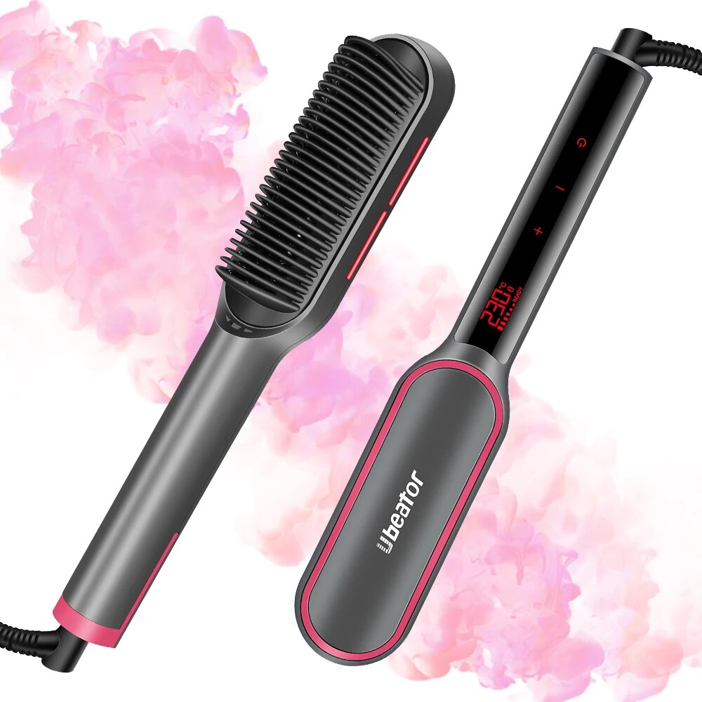 Negative Ion Hair Straightener Styling Comb